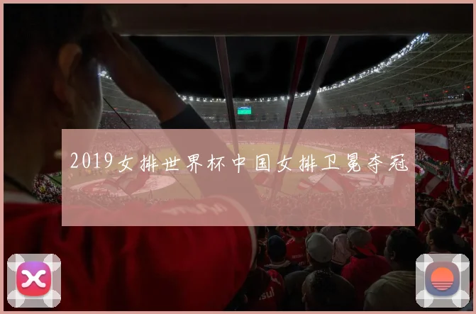 2019女排世界杯中国女排卫冕夺冠